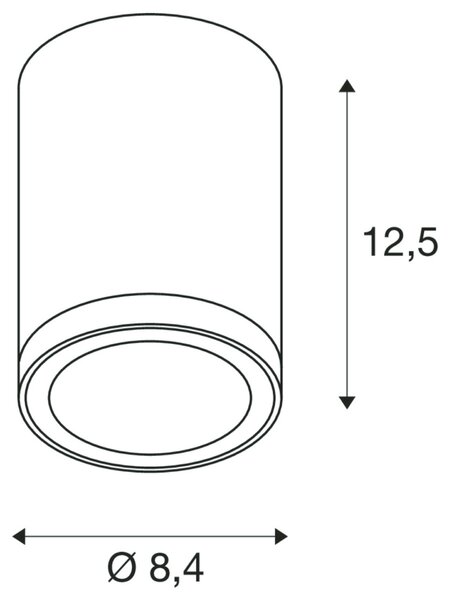 BIG WHITE SLV ENOLA ROUND S Outdoor, stropní LED svítidlo, antracitové 1003426