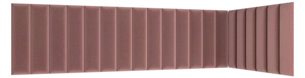 Set čalouněných panelů 210x90x60 VALERIO - růžový