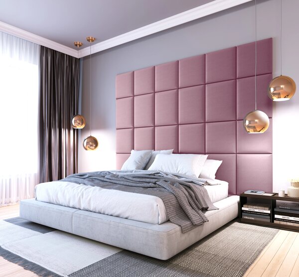 Set čalouněných panelů na zeď 240x180 VALERIO - růžový