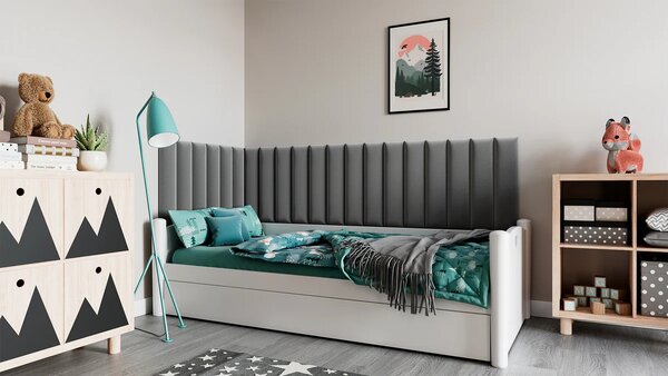 Set čalouněných panelů 210x90x60 VALERIO - šedý