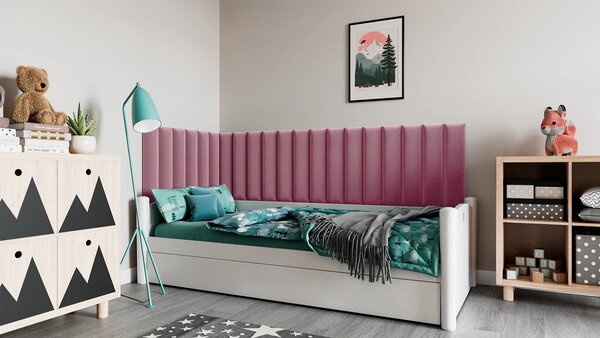 Set čalouněných panelů 210x90x60 VALERIO - růžový