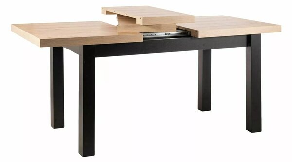 Signal Jídelní rozkládací stůl Presto 140/218 cm dub Artisan/černý