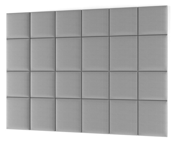 Set čalouněných panelů na zeď 240x180 VALERIO - světle šedý