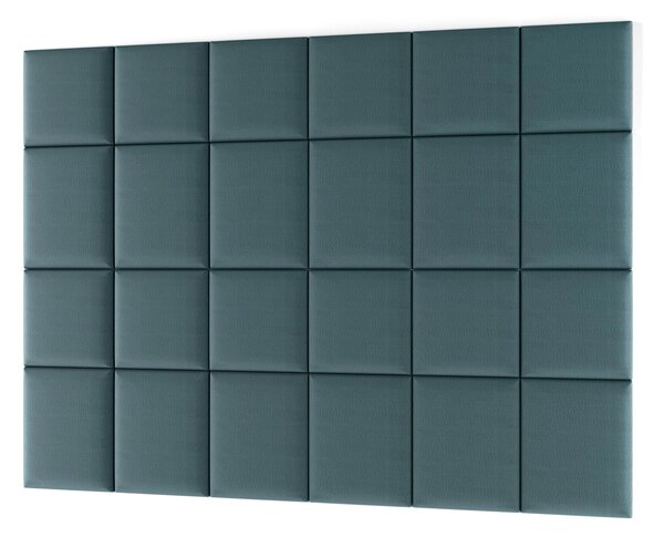 Set čalouněných panelů na zeď 240x180 VALERIO - světle modrý