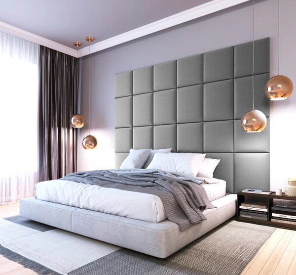 Set čalouněných panelů na zeď 240x180 VALERIO - světle šedý