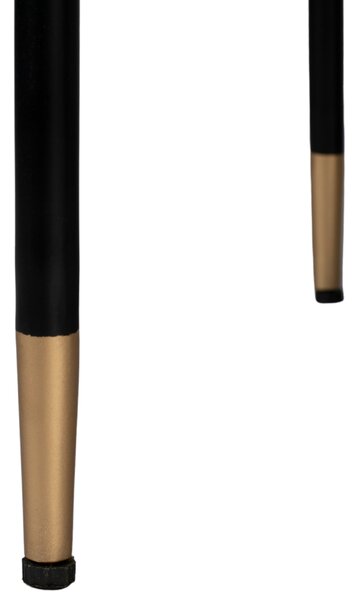 Set tří černých dřevěných konferenčních stolků DUTCHBONE PHILLIS 73/56/41 cm