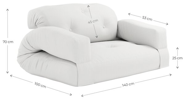 Karup Design Rozkládací zahradní pohovka Hippo 140 cm