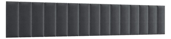 Set čalouněných nástěnných panelů 300x60 VALERIO - tmavě šedý