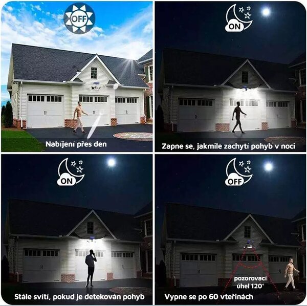 LEDSolar 83 COB venkovní světlo, bezdrátové, 5W, studené sv