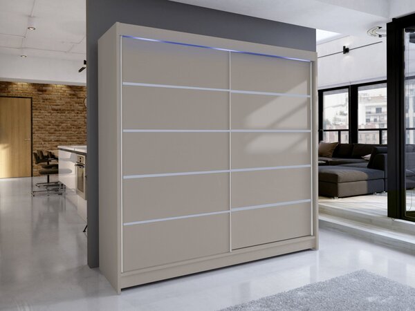 Posuvná skříň Bar IV, Barva: černá, Osvětlení: bez osvětlení 5902928727319