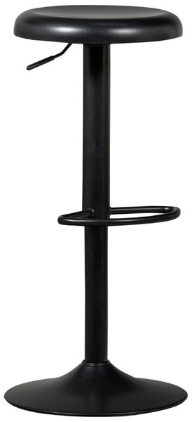 WOOOD Černá kovová barová židle Newton 61-81 cm