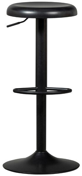 WOOOD Černá kovová barová židle Newton 61-81 cm