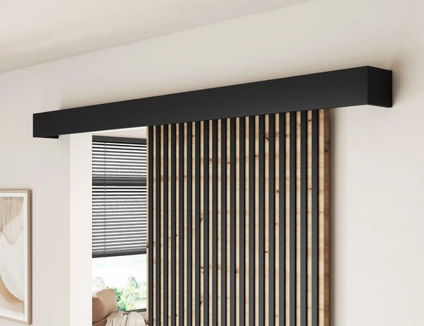 Designové poduvné dveře SEREN 1 - černé / hnědé