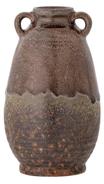 Hnědá ručně vyrobená váza z kameniny Reina – Bloomingville
