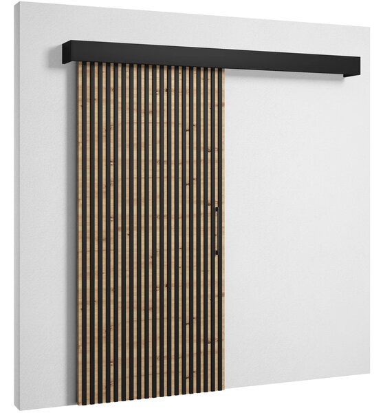 Designové poduvné dveře SEREN 1 - černé / hnědé