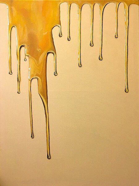 Ručně malovaný obraz od Lena Med - "Honey", rozměr: 60 x 80 cm