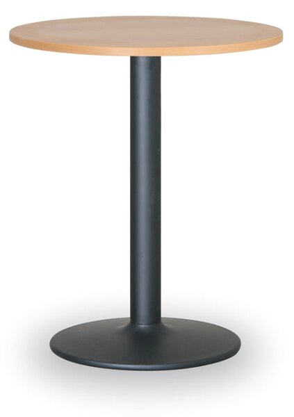 Konferenční stolek FILIP II, průměr 80 cm, černá podnož, buk