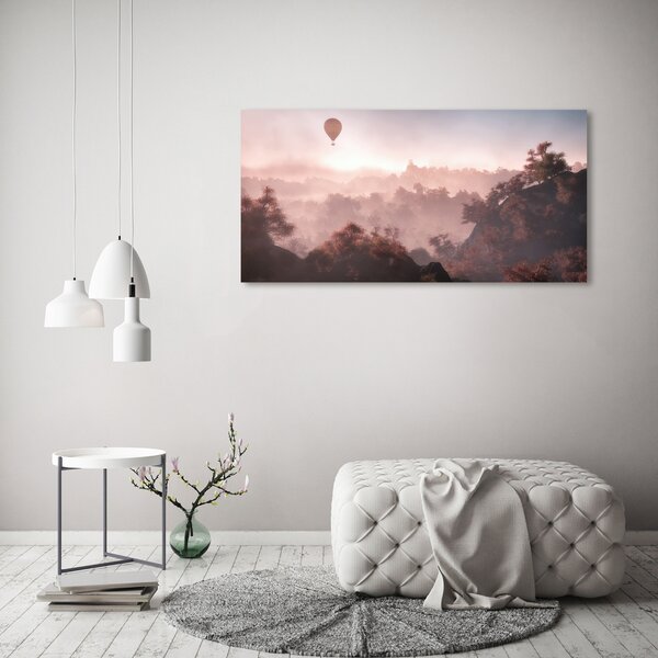 Foto obraz na plátně Balon nad lesem oc-73608942