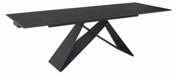 Signal Jídelní rozkládací stůl Westin 160/240 cm keramika černý/černý mramor