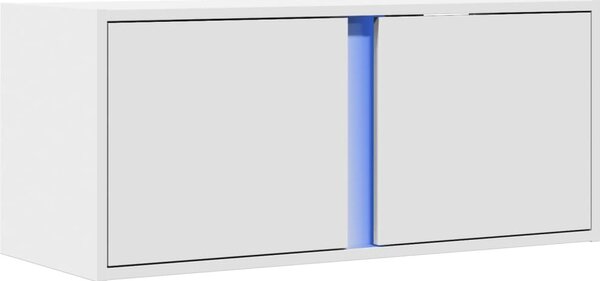 VidaXL Nástěnná TV skříňka s LED osvětlením 80 x 31 x 35 cm [852257] Barva: Černá