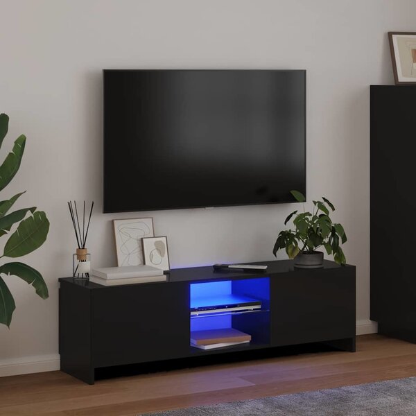 VidaXL TV skříňka s LED osvětlením [856347] Barva: Černá, Velikost: 120 x 30 x 36 cm