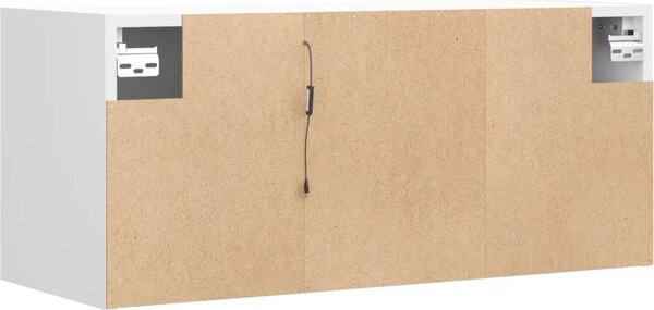 VidaXL Nástěnná TV skříňka s LED osvětlením 80 x 31 x 35 cm [852257] Barva: Černá
