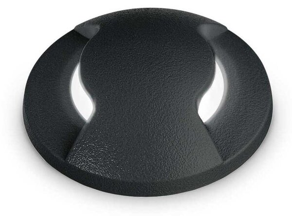 Venkovní nájezdové svítidlo Ideal Lux WAY TWO SIDES 3000K 269702 G9 1x1,7W 3000K IP67 5cm černé se dvěma bočními světly