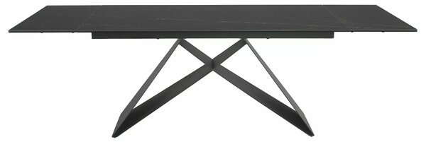 Signal Jídelní rozkládací stůl Westin 160/240 cm keramika černý/černý mramor