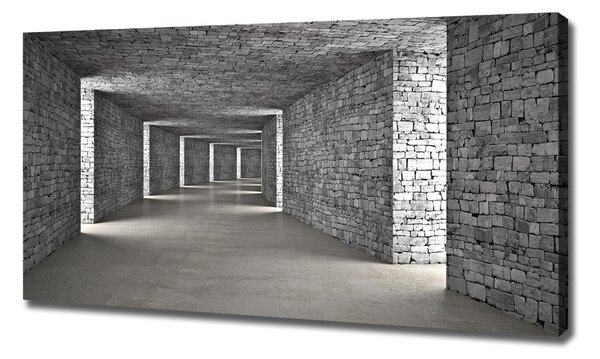 Foto obraz na plátně Tunel z cihel oc-73658635