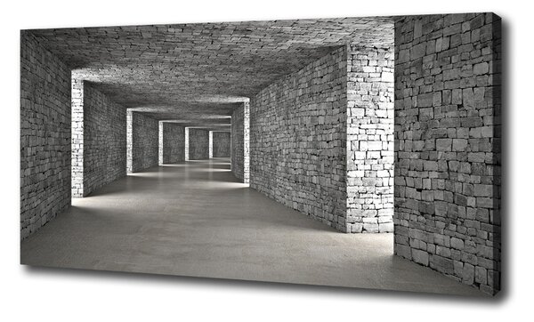 Foto obraz na plátně Tunel z cihel oc-73658635