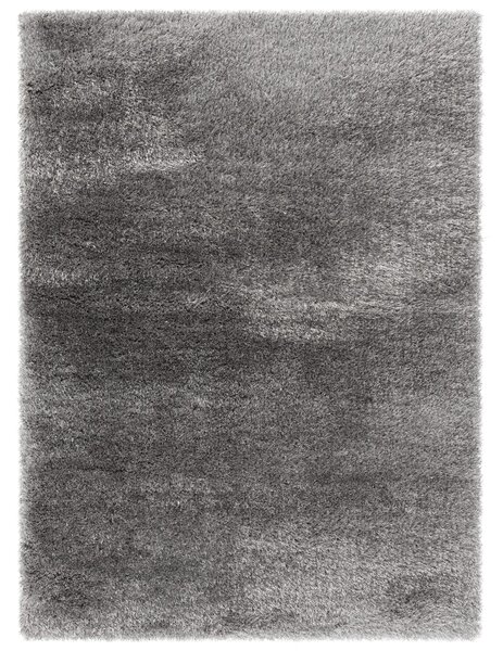 Koberec s vysokým vlasem 80x150 cm THERON - šedý
