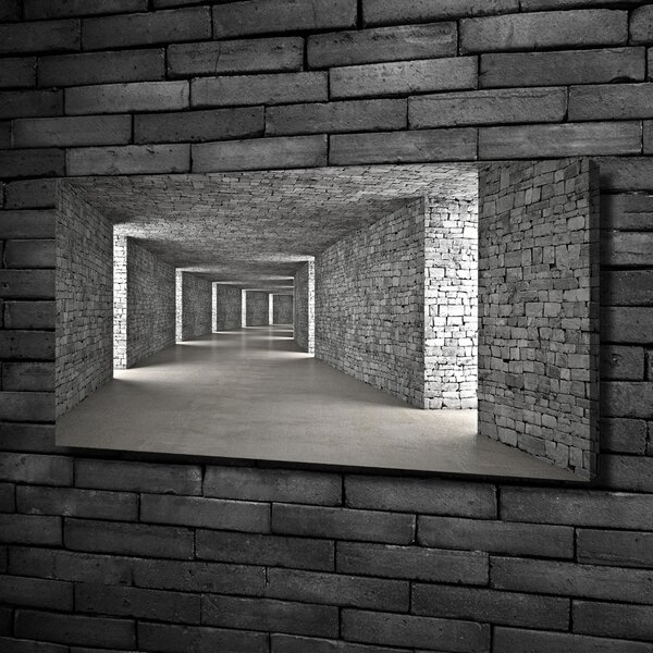 Foto obraz na plátně Tunel z cihel oc-73658635