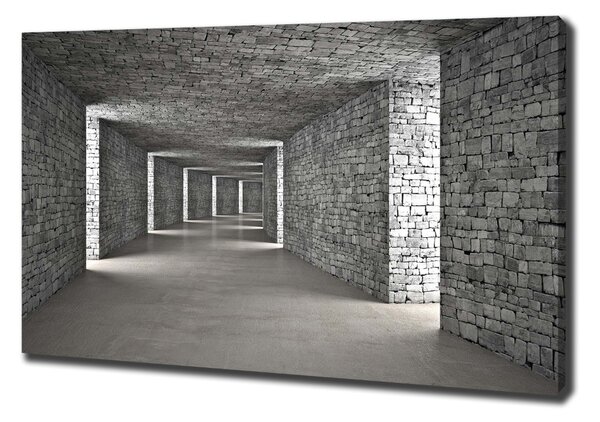 Foto obraz na plátně Tunel z cihel oc-73658635