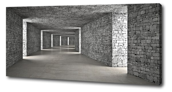 Foto obraz na plátně Tunel z cihel oc-73658635