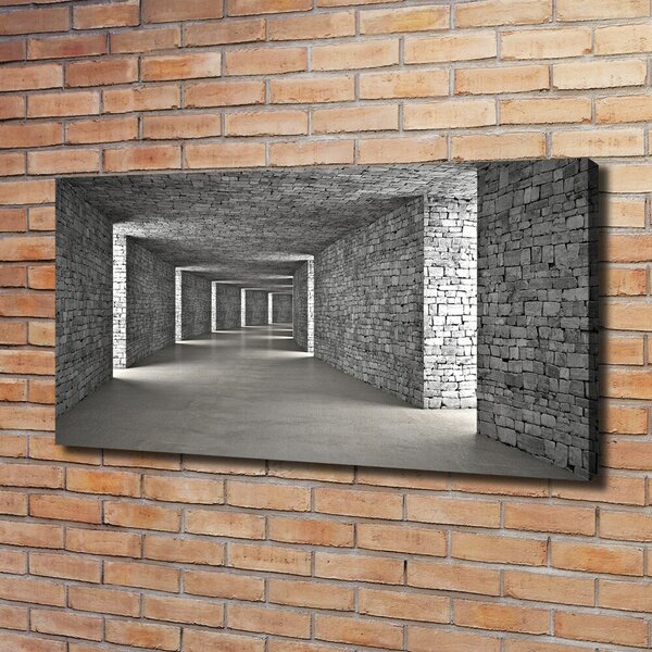 Foto obraz na plátně Tunel z cihel oc-73658635