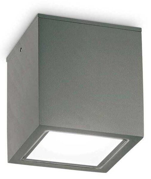 Venkovní stropní přisazené svítidlo Ideal Lux TECHO PL1 SMALL BIANCO 251561 GU10 1x20W IP54 9cm bílé