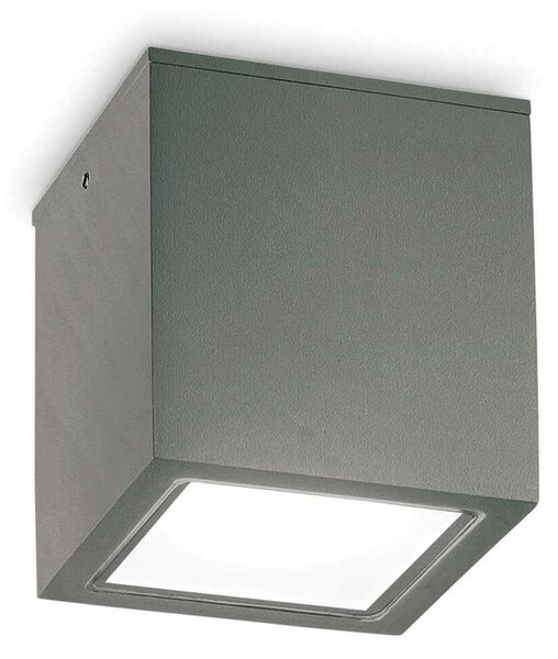 Venkovní stropní přisazené svítidlo Ideal Lux TECHO PL1 BIG BIANCO 251523 GU10 1x20W IP54 15cm bílé