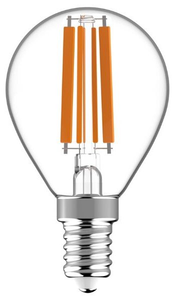 Prémiová retro LED žárovka E14 6,5W 806lm G45 teplá, filament, ekv. 60W, 3 roky