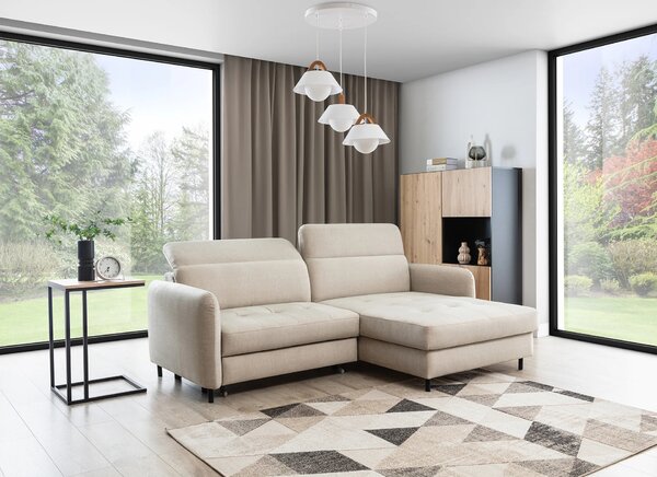 Geometrický koberec 80x150 cm HOLLIS - béžový
