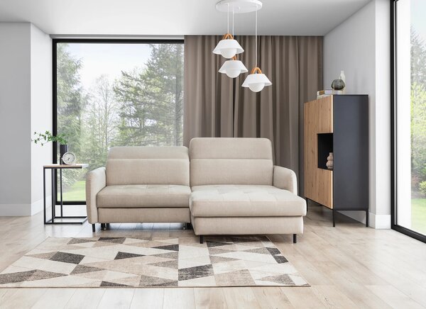 Geometrický koberec 80x150 cm HOLLIS - béžový