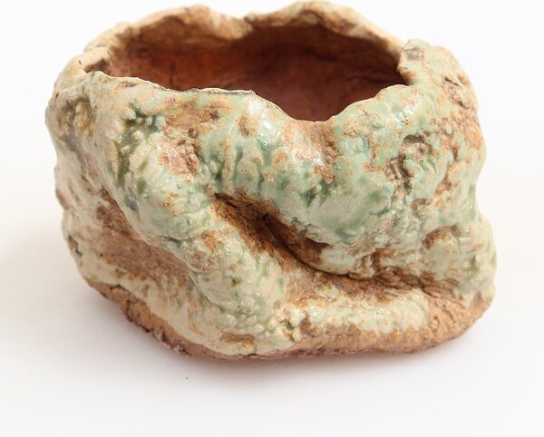 E-bonsai Keramická Skořápka 6 x 6 x 5 cm zelená