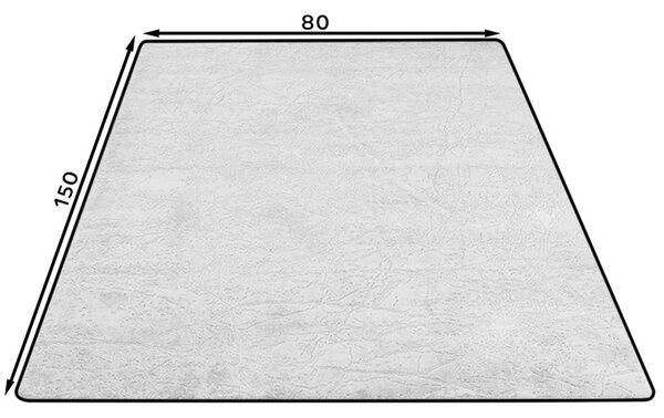 Obdélníkový koberec 80x150 cm REESE - šedý