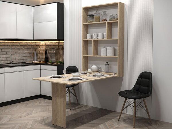 Moderní nástěnný stůl Eden, Barva: dub cremova 5903211474651