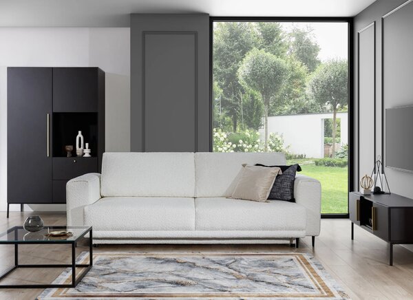 Kusový koberec 80x150 cm TATUM - šedý / zlatý
