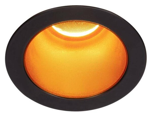 BIG WHITE SLV HORN MAGNA LED venkovní svítidlo k zabudování do stropu černá/zlatá, 3000K, 25° 1002594