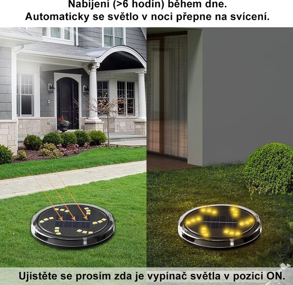LEDsolar venkovní světlo k zapíchnutí Star 8 ks, 18 LED, bezdrátové, iPRO, 1W, teplá barva