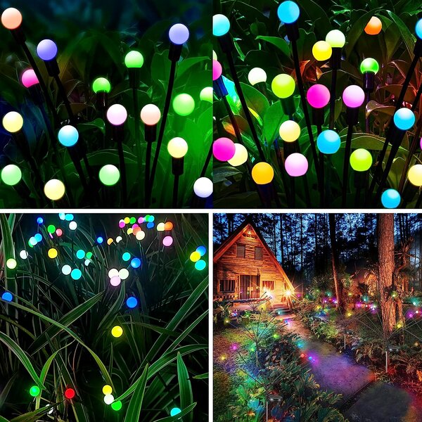 LEDSolar venkovní světlo Světluška multicolor 2 ks, bezdrátové, iPRO, 1W, multicolor barva