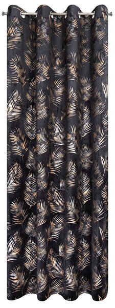 ZATEMŇOVACÍ ZÁVĚS NA KROUŽCÍCH GLORIA2 140X250 CM LISTY