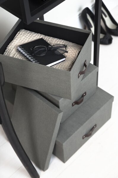 Úložné boxy s víkem v sadě 3 ks Inge – Bigso Box of Sweden