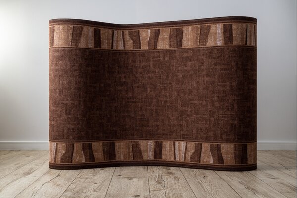 Associated Weavers Běhoun pogumovaný LINEA 44 hnědý Šíře: 67 cm
